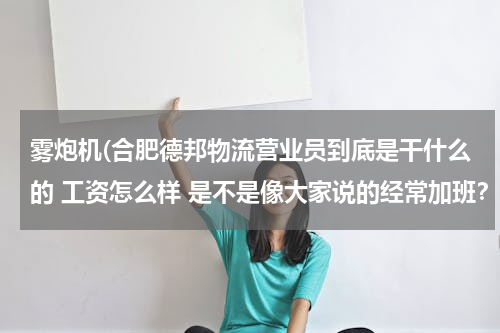 雾炮机(合肥德邦物流营业员到底是干什么的 工资怎么样 是不是像大家说的经常加班？女生也要搬东西吗)