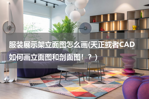 服装展示架立面图怎么画(天正或者CAD如何画立面图和剖面图！？)