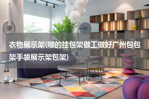 衣物展示架(哪的挂包架做工做好广州包包架手袋展示架包架)