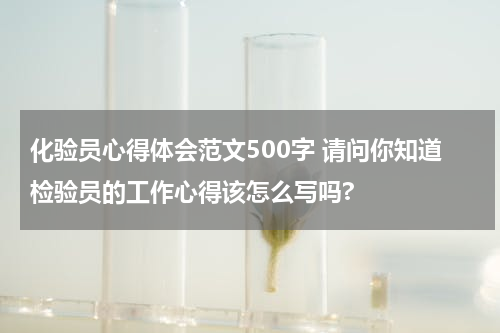 化验员心得体会范文500字 请问你知道检验员的工作心得该怎么写吗?